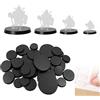 Evemodel Base in plastica per modellismo per la decorazione della tavola dei giochi di guerra (40PCS rotondo)