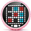 Azxb Console di Gioco Rotante Tris Elettronico Portatile Rosa | 7 Modalità di Gioco, Sviluppo della Memoria, Per Bambini e Adulti, Gioco Strategico, Giocattolo da Viaggio