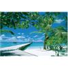 Generic Puzzle da 1000 pezzi per adulti, puzzle con alberi di cocco sul mare, puzzle di paesaggio impegnativo per la decorazione della casa, puzzle per adulti con lettere sul retro, idea regalo di compleanno