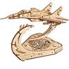 UGEARS Fantasma di Kyiv Aereo da combattimento modellismo da costruire adulti - puzzle 3d legno per la costruzione modellini aereida combattimento in scala 1:72 MiG-29 - puzzle legno adulti meccanico