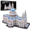 Piececool Puzzle in metallo 3D Cattedrale di San Paolo, architettura classica generazione, puzzle 3D per adulti, puzzle 3D in acciaio inox, metallo, regalo, ricordo, collezione, 639 pezzi