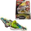 Mattel Mattel Jurassic World La Rinascita Micro Avventure, playset con testa di Spinosauro che si apre con 4 funzionalità interattive, 3 micro personaggi, dinosauro giocattolo, JGB98