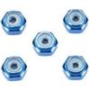 Radiokontrol Compatibile Tamiya 15500 Mini 4WD Dadi 2mm Autobloccanti Blu 5 Pezzi
