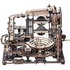 ROKR Pista per Biglie Puzzle 3D in Legno di Costruzione Fai-da-te Kit LGA01 | Costruzione Modello Meccanico con 10 Steel Balls, Marble Night City