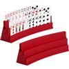 XMIRAKLIX 2 porta carte da gioco in plastica da appoggiare Porta carte con strisce in feltro per carte da gioco Supporto per carte da gioco per anziani e bambini Porta carte di credito Set da 2