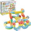 RAIL CUBE Set deluxe per monorotaia magnetica, giocattolo da costruzione per bambini, giocattolo magnetico da 66 pezzi, dai 3 anni in su, gioco creativo a vapore, infinite possibilità