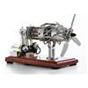 PizazzToy Modello di generatore di motore Stirling, 16 cilindri a disco oscillante ad aria calda modello