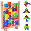 Withosent Puzzle Tetris 3D in Plastica Giocattolo Montessori per Bambini e Adulti - Gioco di Logica Blocchi Russi - 40 Pezzi Blocchi Colorati - Regalo Educativo STEM Età 3+