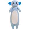 Aiuidun Cuscino di peluche Axolotl lungo, animale carino Axolotl imbottito corpo peluche morbido Plushies bambola giocattolo per le ragazze ragazzi(100cm/39.37inch,Blue)