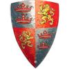 Liontouch - Scudo Principe Cuor di Leone - età 3-8 Anni | Giocattolo Medievale in Gommapiuma per Avventure Cavalleresche | Accessorio per Giochi di Ruolo, Battaglie, Travestimenti, Costumi da Bambini