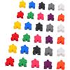 HOODANCOS 100 Pezzi Meeples in Legno Colorati Pedine Gioco da Tavolo in Legno Resistenti per Attività Didattiche Ordinamento Sostituzione Pezzi Gioco Famiglia e Scuola