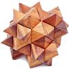 Logica Giochi - Duodecedro XL - Rompicapo 3D ad Incastro in Legno - Difficoltà 4/6 Estremo - Collezione Leonardo