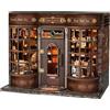 STRUCWOOD Hoggor Bookstore (SQ-77) - Kit fai da te in miniatura per casa e biblioteca, puzzle 3D in legno per adulti, decorazione per libreria, diorama, regali per gli amanti dei libri