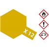 TAMIYA 81012 X-12 Foglia Oro Lucido 23ml - Pittura per verniciatura per modellismo in plastica, modellismo e Accessori Fai da Te, Colore per modellismo