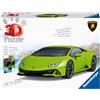 Ravensburger - Puzzle 3D, Lamborghini Huracán Evo Verde, per Adulti e Bambini 8+ Anni, Idea Regalo, Modellismo Auto, 156 Pezzi, 32 accessori