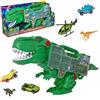 HTI Teamsterz Carrier Beast Macchine | Luce e Suono con Auto in Miniatura, Dinosauri e Figurine Dinosauri | Sparare a T-Rex con Missili | 3 Anni e Più