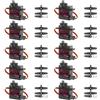 Behogan 10 pezzi servomotore metallo ingranaggi servo micro servomotore compatibile con Arduino Servo ingranaggi in metallo pieno 180 gradi angolo controllabile mini motore per Arduino modellismo robot