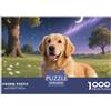 XGASVBKWA Golden Retriever 1000 Pezzi Adulti Puzzle Familiare Decorazione Animal Decorazione Da Parete Difficili Impossibili 38x26cm/1000pcs