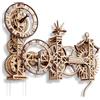 Wooden.City Orologio Steampunk v2 - Puzzle 3D in Legno per Adulti - Kit di Costruzione Fai da Te - Modello di Orologio 3D