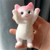 Generic 1 ornamento da appendere a forma di gatto in stile cartone animato, giocattolo lenitivo da schiacciare, divertente e carino a forma di gatto, 6,9 x 4 x 12,5 cm (rosa)