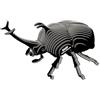 EUGY 113 Scarabeo Rinoceronte. Eco-Friendly 3D Paper Puzzle