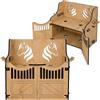Hoofly Hobby Stalla da Parete Pratica per Hobby Horse - Accessorio con Porte, Archiviazione e Ganci