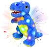 Cuteoy LED Dinosaur Stuffed Animal Glow Blue T-Rex Light Up Plush Toy Soft Adorable Gift for Kids Toddlers on Birthday, 12 Inches