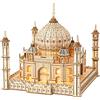Hallisun Puzzle in legno 3D, modello di architettura in legno del Taj Mahal, puzzle di costruzione in autoassemblanti, giocattolo artigianale, regalo per adulti, donne e uomini, 388 pezzi