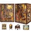 LUMYCE Kit Book Nook DIY per Adulti: LUMYCE Casa in Miniatura con Luci LED da Montare, Modellismo 3D Creativo per Decorare Librerie - Regalo Originale per Appassionati di Fai da Te