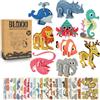 BLOXXI Set 25 Puzzle 3D Animali per Bambini, Regalini Fine Festa Compleanno | 25 mini puzzle 3D da assemblare per bambini, perfetti come regalini fine festa per compleanni e per gli invitati alle feste.