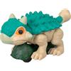 Fisher-Price Imaginext Jurassic World Dinosauro Ankylosaurus Push-Toy con ruote girevoli e movimento oscillante, altezza 14 cm