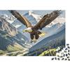 SDFKZBQWGHNP Aquila in Volo Puzzle 1000 Pezzi Puzzle per Adulti Vista Montagna 70x50cm/1000pcs