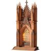 ROBOTIME Cattedrale Gotica a Due Torri, Puzzle 3D in Legno con Luce | Su mensole o scrivanie, crea un accento architettonico ed è un regalo per Regalo per adulti, lettori e amanti delle miniature