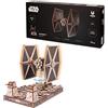 UGEARS Star Wars TIE Fighter Puzzle 3D Legno - Modellini da Costruire per Adulti - 3D Puzzle Adulti Rompicapo Legno - Puzzle Star Wars Regalo Costruzioni Meccaniche - 400 Pezzi