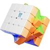Bukefuno MoYu AoSu V7 Single-Track UV 4x4 Cubo Magico Magnetico Moyu AoSu WRM V7 con 96 Magneti Dadi, Puzzle 4x4x4 Single-Track UV Stickerless Cube Speed