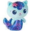 DREAMWORKS GABBY'S DOLLHOUSE Gabby's Dollhouse, Vin-tastic MerCat, peluche di prima qualità da 25 cm con coda di sirena mobile