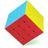 ROXENDA Speed Cube, Stickerless Cube - Solido Durevole & Tornitura Regolare, Il Miglior Cubo Magico di Puzzle 3D - Gira più Velocemente Dell'originale(4x4x4)