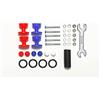 Radiokontrol Compatibile con Tamiya 15525 Mini 4WD Doppie Rotelle Plastica 13-12mm Red/Blu