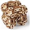 Ugears Puzzle 3D Flexi-Cubus 2.0 - Kit di modelli rompicapo meccanici per adulti da costruire - Puzzle 3D in legno trasformabili in stile steampunk per adulti - 144 pezzi