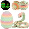 Joycabin Giocattolo di serpente stampato 3D, Pasqua 3D, uovo di serpente stampato 3D, uova di serpente, uova di serpente, animali stampati 3D, per bambini, regali di scrivania (Colorato)
