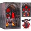 MiniCity Trono del sangue Book Nook Kit fai da te casa in miniatura in | Adatto per principianti in 2-4 ore; con un personaggio 0; 101 pezzi, colla e strumento di montaggio per la decorazione