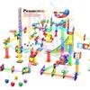 PicassoTiles Marble Run - Set di 120 blocchi magnetici per costruzione di piastrelle magnetiche, set da gioco STEM Learning Educational Block per lo sviluppo del cervello del bambino, giocattoli per