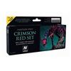 Vallejo Set di colori, rosso Crimson, 8 x 17 ml