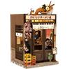 Book-nook.fr Book Nook DIY Oishii Kyoto - Kit in miniatura giapponese con LED - Ramen Shop da costruire - Decorazione Biblioteca Premium - Idea Regalo Originale