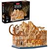 Party town Puzzle 3D in Legno Mammut Museo LED | Scheletro Preistorico da Costruire con Luce | Puzzle 3D per Bambini e Adulti | Modellino in Legno DIY 464 Pezzi | Rompicapo Decorativo XL