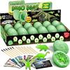 Dr. Daz Set di scavo di dinosauri che si illuminano alla notte per bambini | Set di giocattoli per scavare a forma di uovo di dinosauro, a partire dai 6 anni