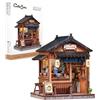 CUTEBEE Kit Book Nook Fai da Te - Chiosco di Noodles Giapponesi, Modellino in Legno, Puzzle 3D per Adulti, Decorazione Scaffali e Regalo Negozio in Miniatura (Kagawa Udon House)