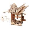 SANJSJHXJ Modellismo Da Costruire Adulti Puzzle 3D Legno - Farfalla Meccanica Con Carillon, Bricolage Adulti, Decorazione Casa, Regalo Per Donne