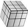 Vdealen Cubo Magico 3x3x3 Mirror Magic Cube, Lisci Sticker Specchio Speed Cube per Principianti e Utenti Avanzati Cubo di Velocità, Regalo per Bambini Adolescenti Adulti(Argento)