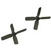 CHANCS RC Eliche 4-Blades (50x50mm, 0,7 mm di diametro) 4-Vane Multi-Rotor per il giocattolo aereo, aereo solare Kit 2PC
